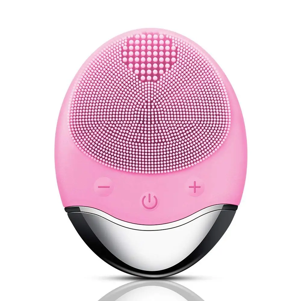 

New 2021 Wireless CHARGER Rechargeable USB IPX 7 Waterproof Electric Sonic Facial Cleansing Brush For Face