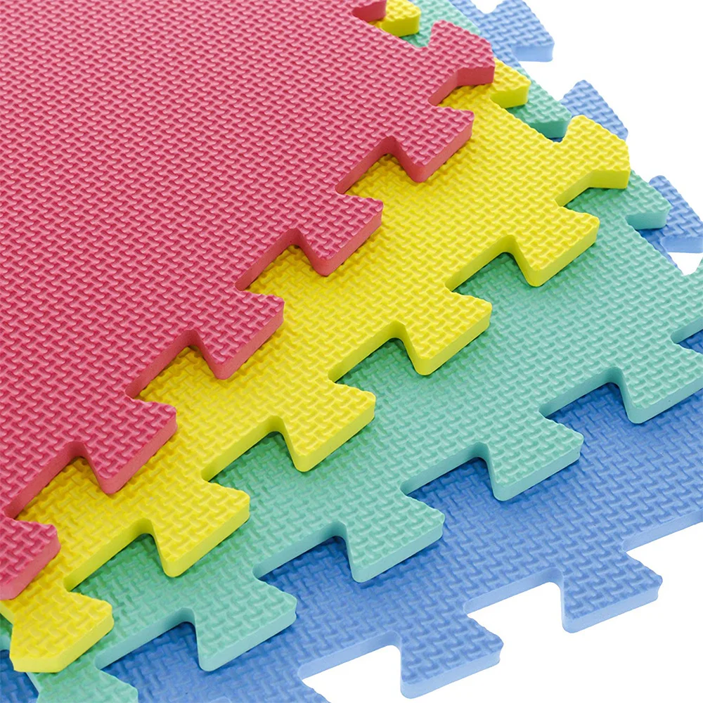 
Kids Puzzle Exercise Play Room Floor Mat With EVA Foam Interlocking Tiles Protective Flooring Mat 