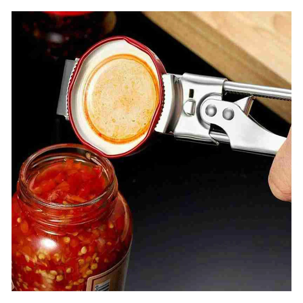 

Dropshipping EasyOpen Adjustable Jar Opener Kitchen Tools Stainless Steel Can Opener Multifunctional Kitchen Jar Lid Opener