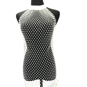 crystal mesh cover up