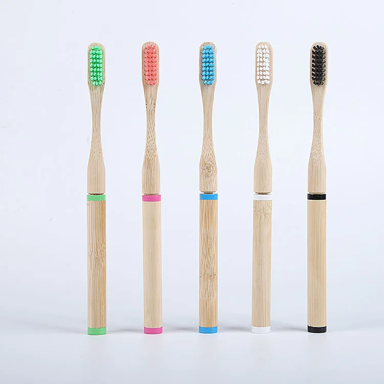 

Wholesale Adult Replace Head Bamboo Toothbrush, Customized color