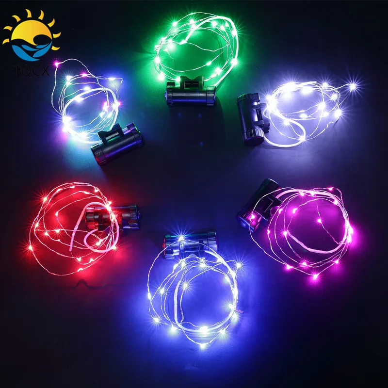 

LED Mountain Bicycle Wheel Light USB Rechargeable Night Riding Accessories Steel Wire Spoke Light, Blue,green,pink,colours