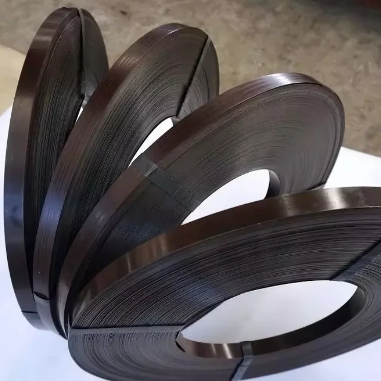 Daily Output 200 Ton Black Painted Cold Rolled Steel Strapping Coil 19mm 32mm for Industrial Hardware Export