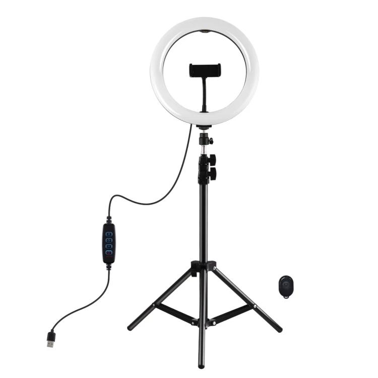 

Factory PULUZ 10.2 inch 26cm Ring Light with Tripod Stand selfie stick ring light with Remote