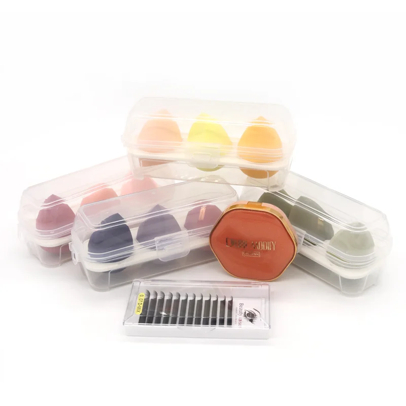 

Factory supply low price custom makeup sponge packaging 2021 makeup sponge, Green