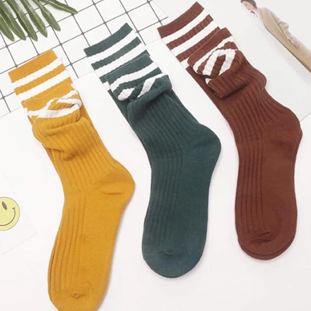 

Popular three stripes sports socks long tube cotton socks for unisex, Custom color