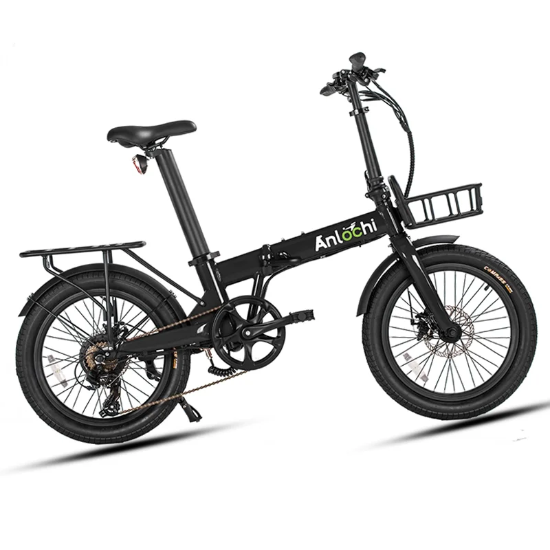 

ANLOCHI light fold 20 inch 36v 350w 7 speed battery folding electric bike city ebike designed for adult