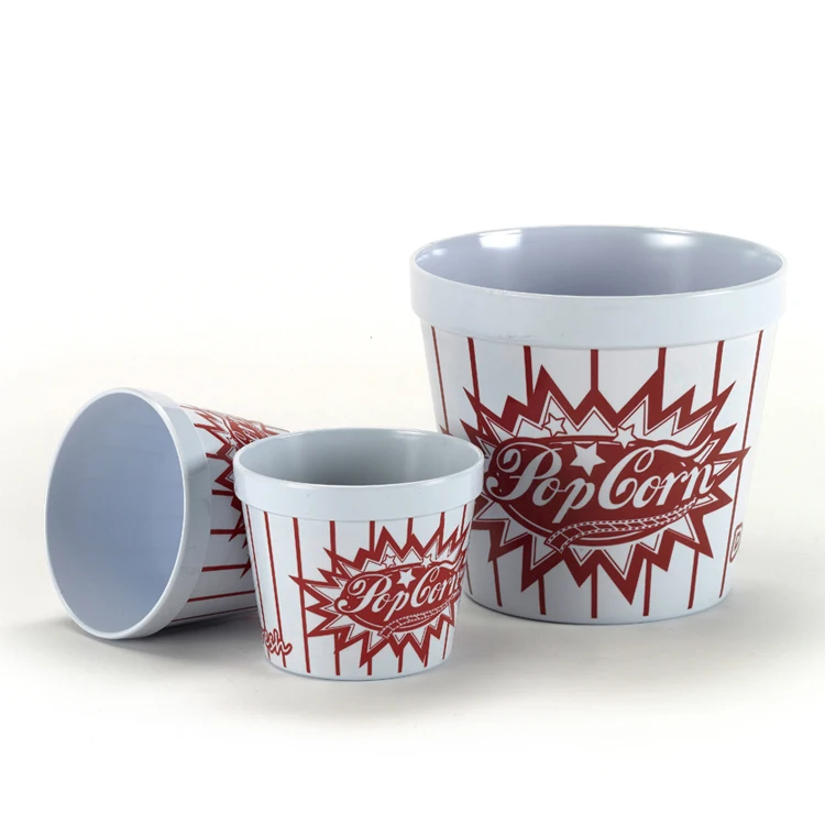 Plastic Melamine Popcorn Kernels Packing Bowl Popcorn Container Buy