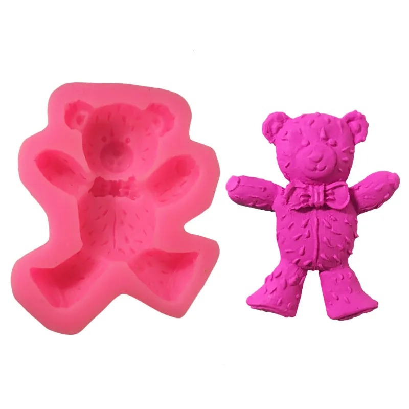 

Bear Shape Liquid Silicone Fondant Cake Decoration Handmade Soap 3D Baking Pastry Mold Making Crafts Tools Accessories Supplies