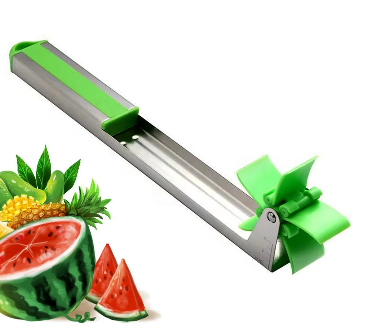 

Kitchen Tools and Gadgets Watermelon Tap, Watermelon Slicing Tool & Stainless Steel Watermelon Windmill Slicer