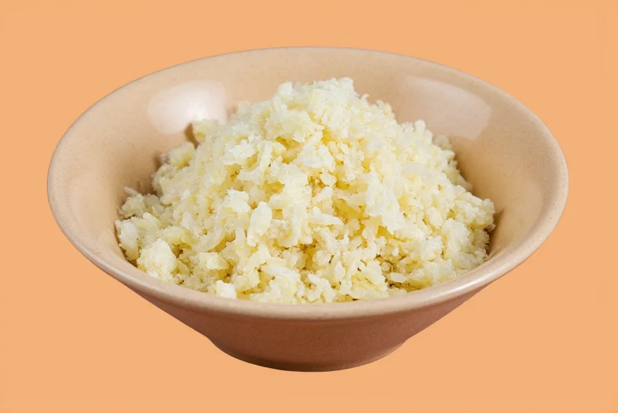 Soup pot with dehydrated minced garlic being added