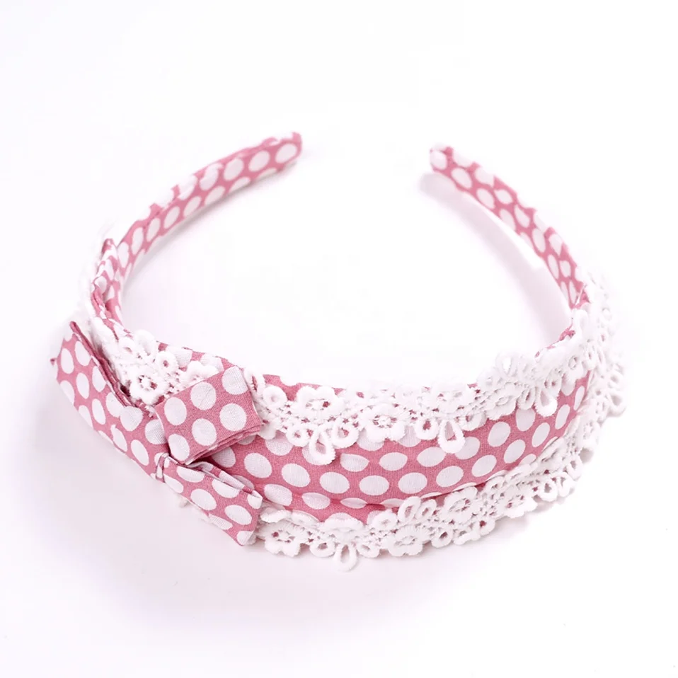 

Pettigirl Hairbands Girls Headband Pink Polka Dot Headband Beauty Summer 2021 Headband