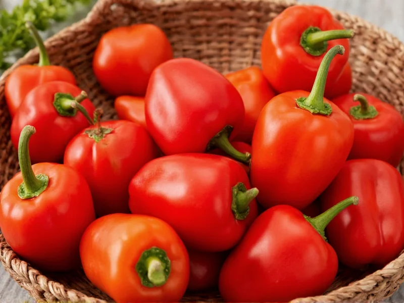 Top Mild Peppers: Sweet & Flavorful Varieties Under 5,000 SHU
