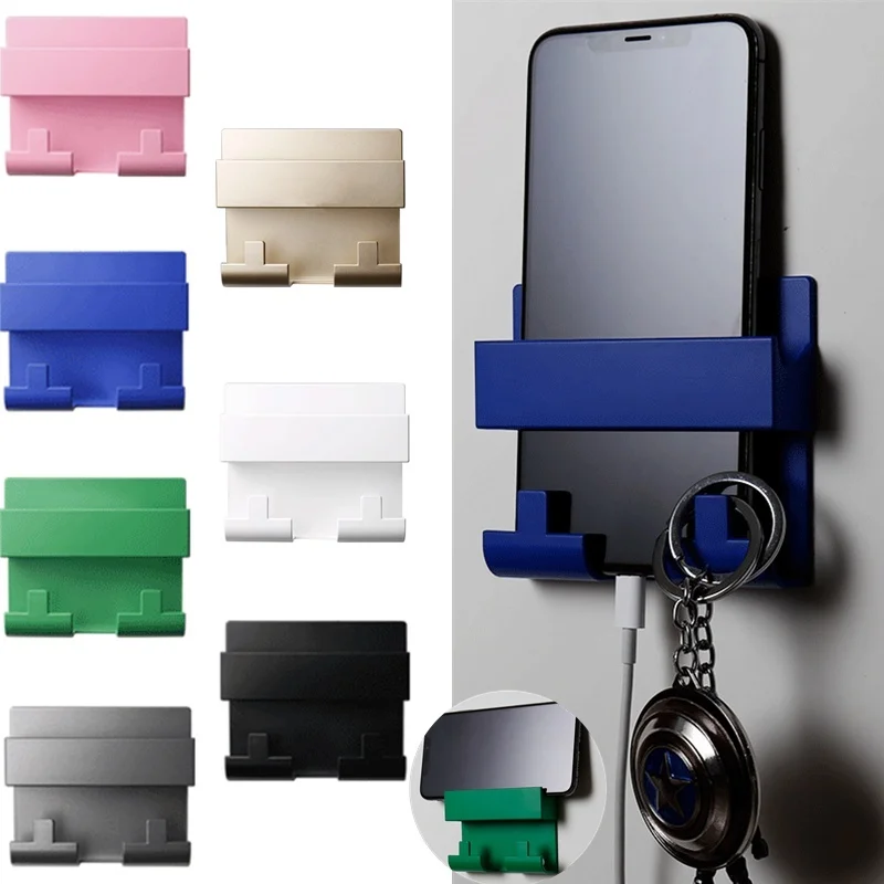 

Mobile phone rack key ring rack wall-mounted mobile phone charger bracket creative paste fixed mobile phone bracket HG-0904, Customize