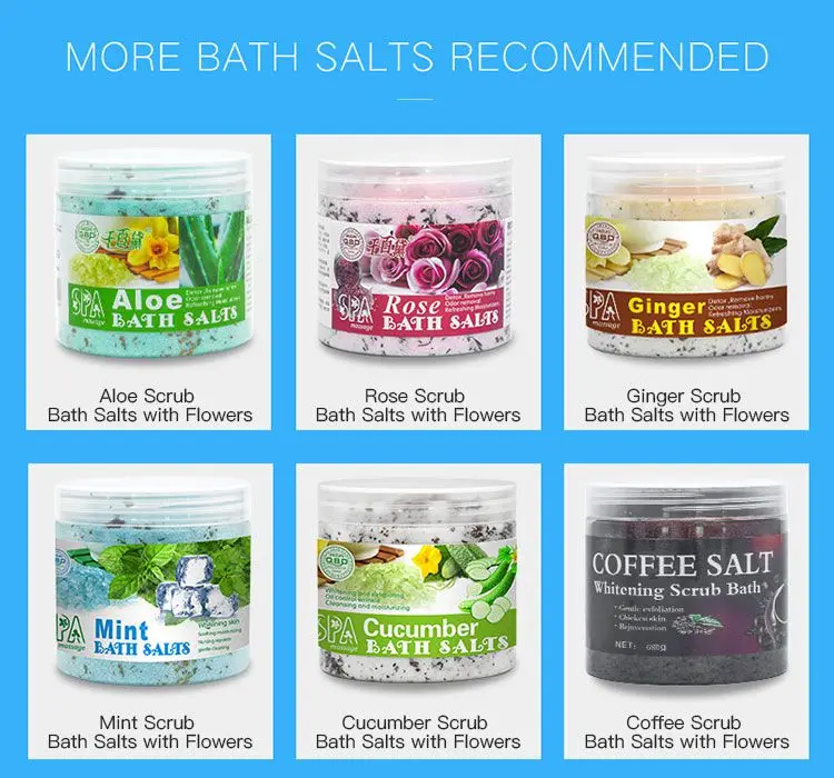 Private Label Spa Organic Floral Bath Salt Pure Vegan Mineral Natural