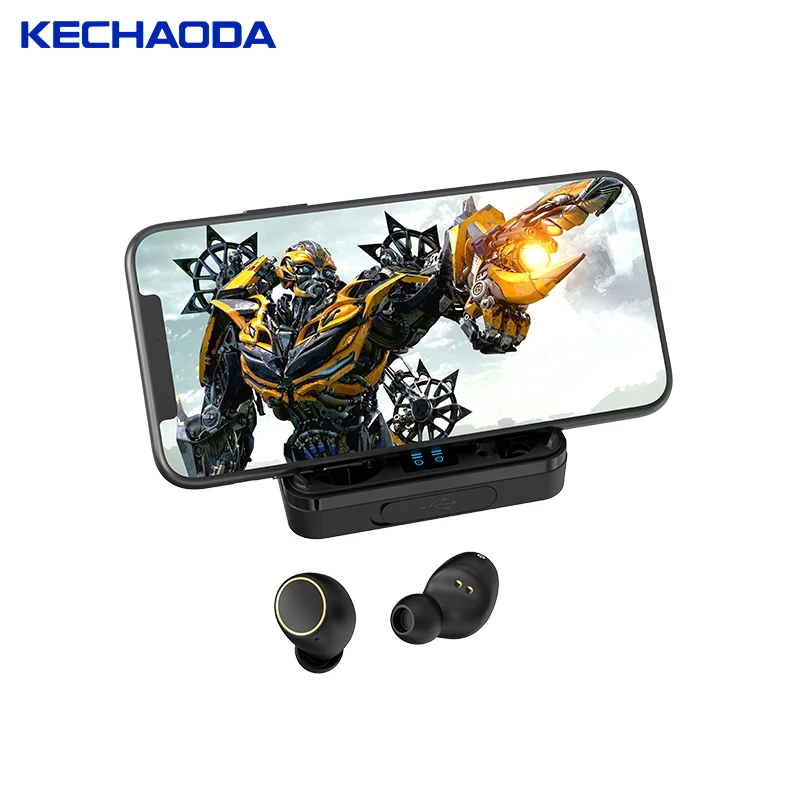 

KECHAODA BT8 latest tws bt 5.0 wireless earphones earbuds with powerbank