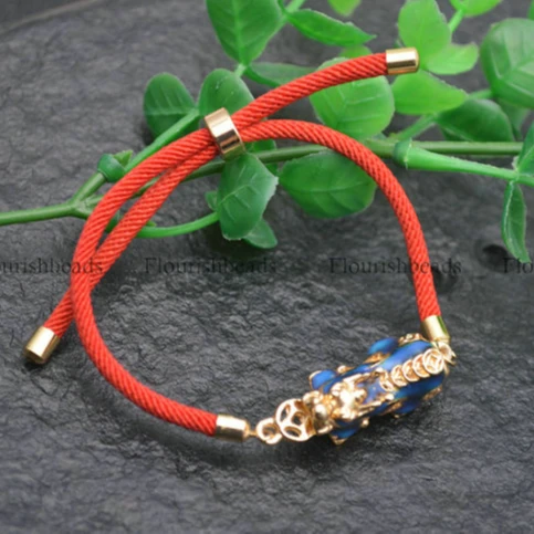 

Handmade Red Chinese Cord Money Pixiu Charm Bracelets Fashion Woman Jewelry