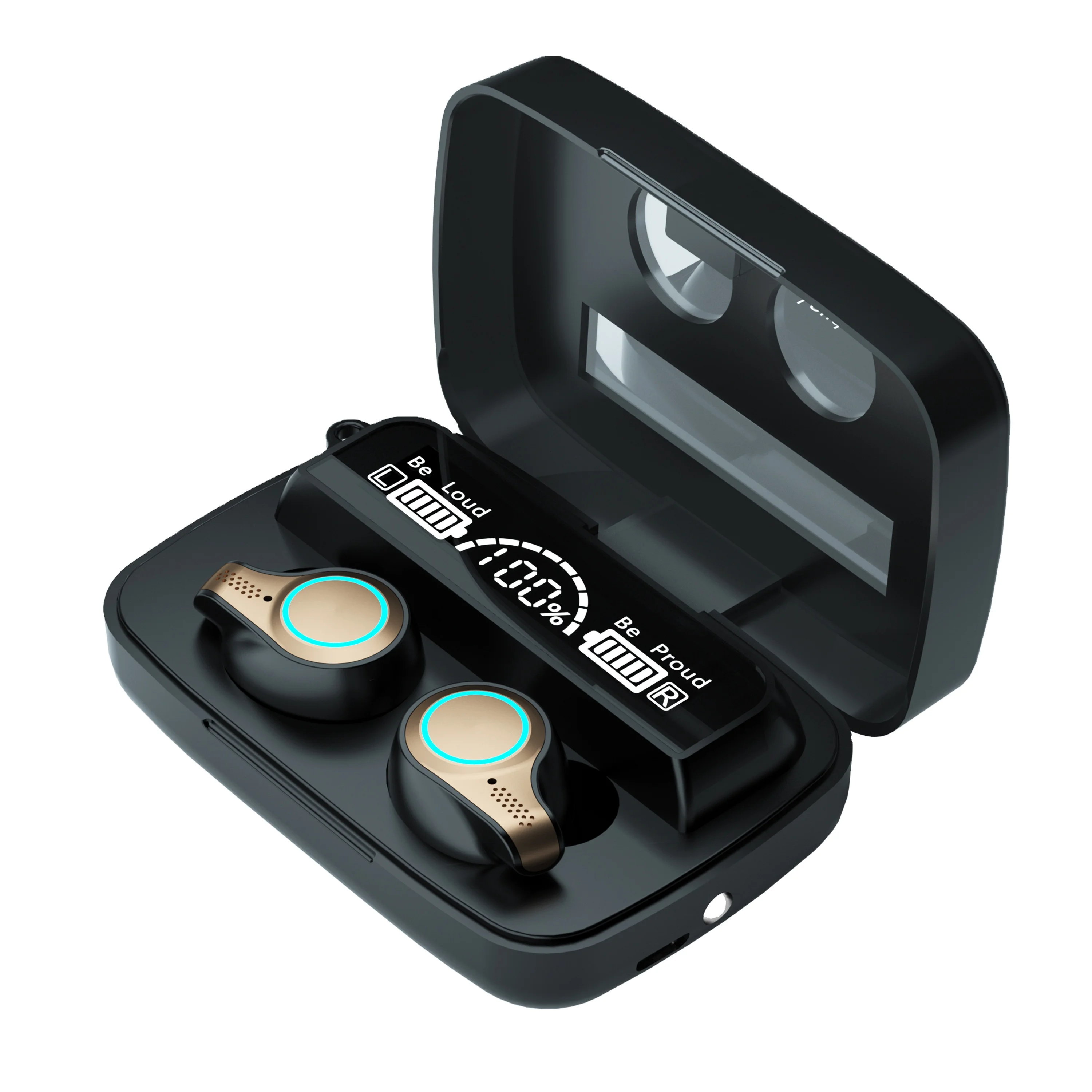 

Hot Selling M18 TWS Gaming Earphones Flashlight Mirror Earphone LED Display Screen Power Bank Wireless earbuds