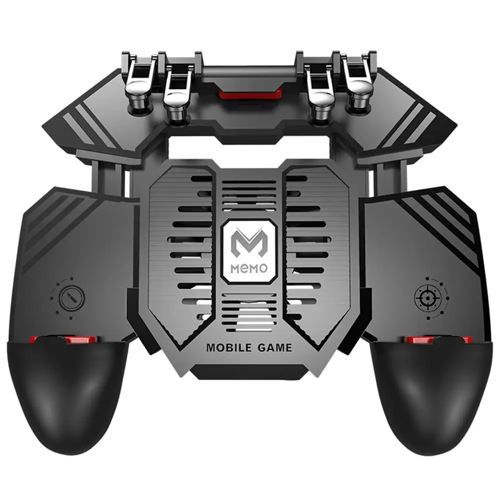 

For MEMO New PUBG Controller Helper AK77 Mobile Phone Radiator Handle Water-cooled Fan Six Fingers PUGB Handle Power Bank