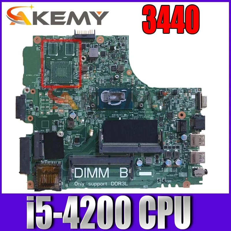 

100% Working For Dell Latitude 3440 laptop motherboard 0JHWYN CN-0JHWYN 13221-1 DL340-HSW with i5-4200u working