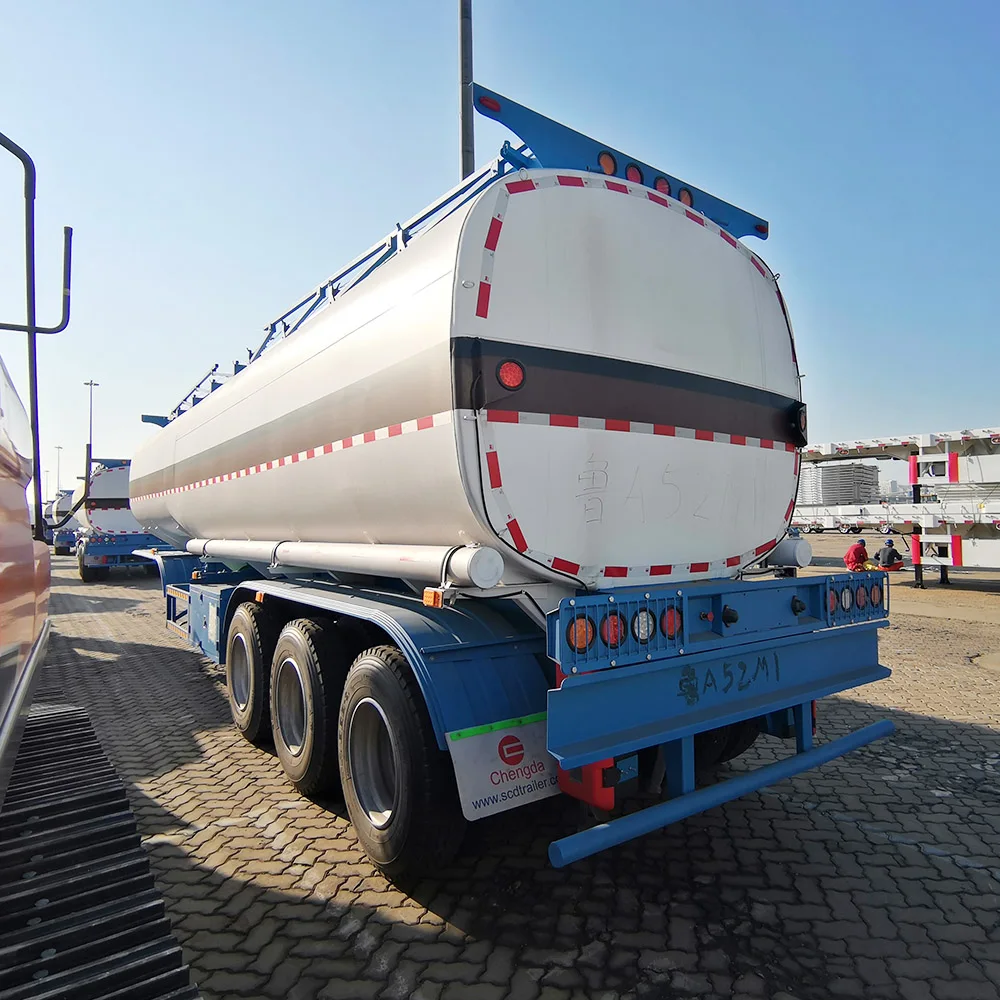 
Chengda brand 3 axles 45000 liters oil fuel tanker semi trailer 