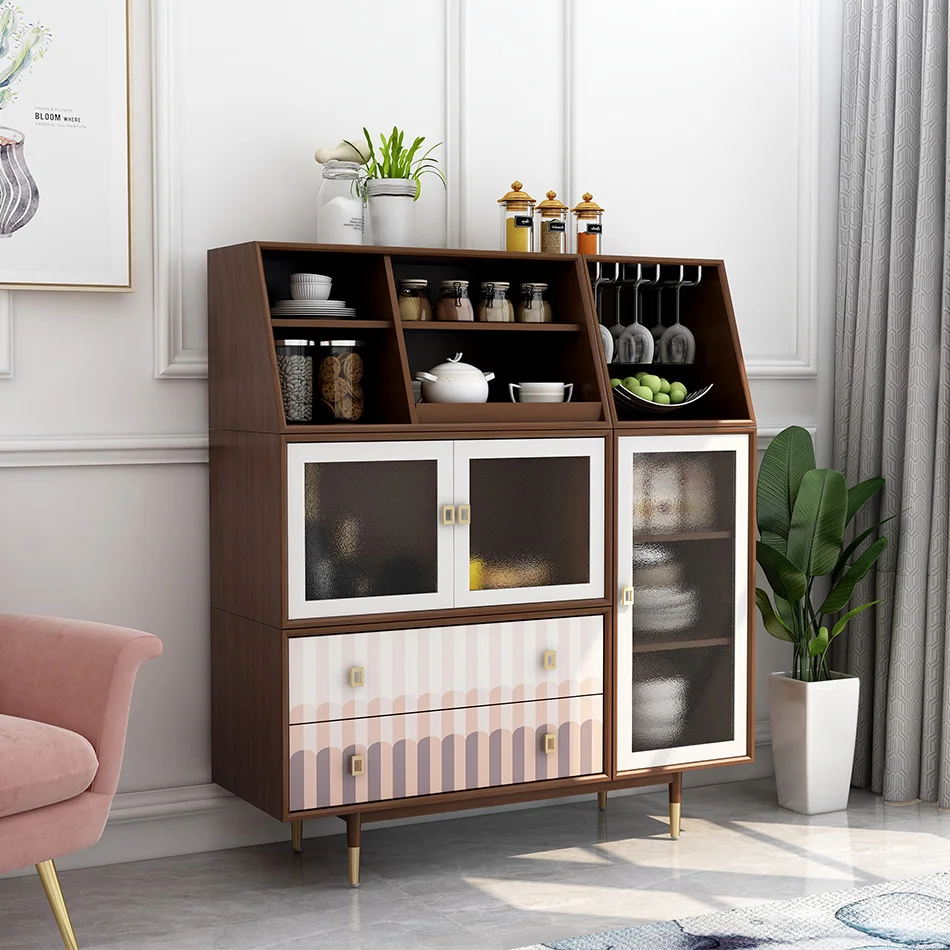 
Dining Room furniture Cupboard 2 drawers 3 doors modern storage bar Cabinet 
