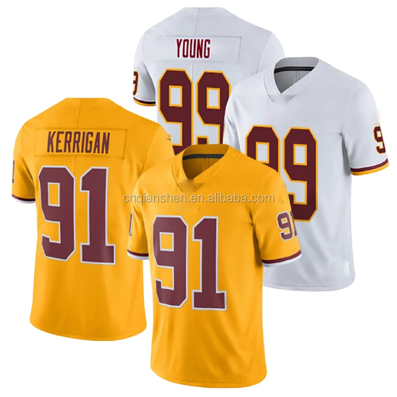 

Chase Young 99 Ryan Kerrigan 91 American Football Club Uniform Jersey Top Quality 3D Embroidery Mens Sports Shirt Wear