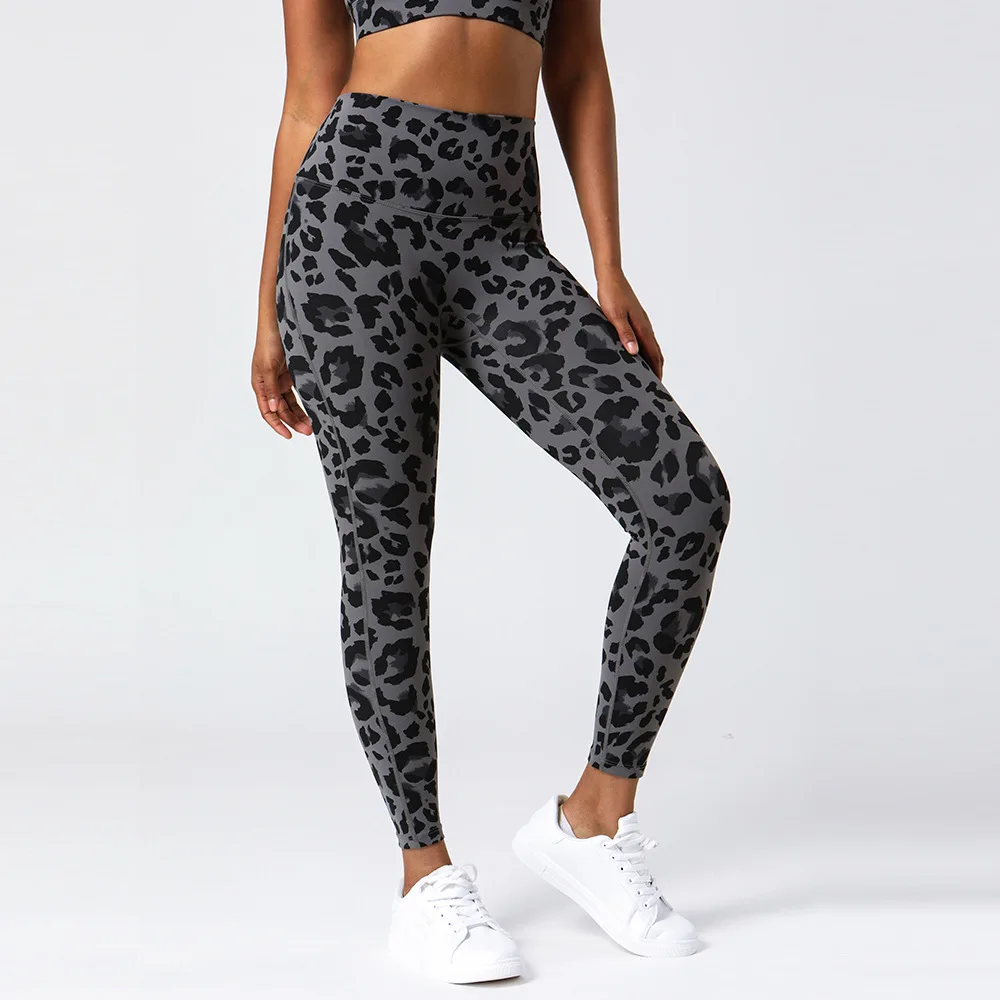 

New Design Quality Leopard Print Skinny Pantalon De Yoga Puls Size Tummy Control High Waist Womens Yoga Fitness Leggings, Customized colors