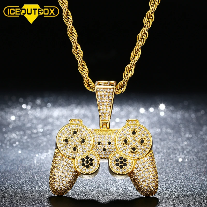 

Top Selling High Quality Jewelry Gold Silver Game Console Necklace 18k Gold Pendant