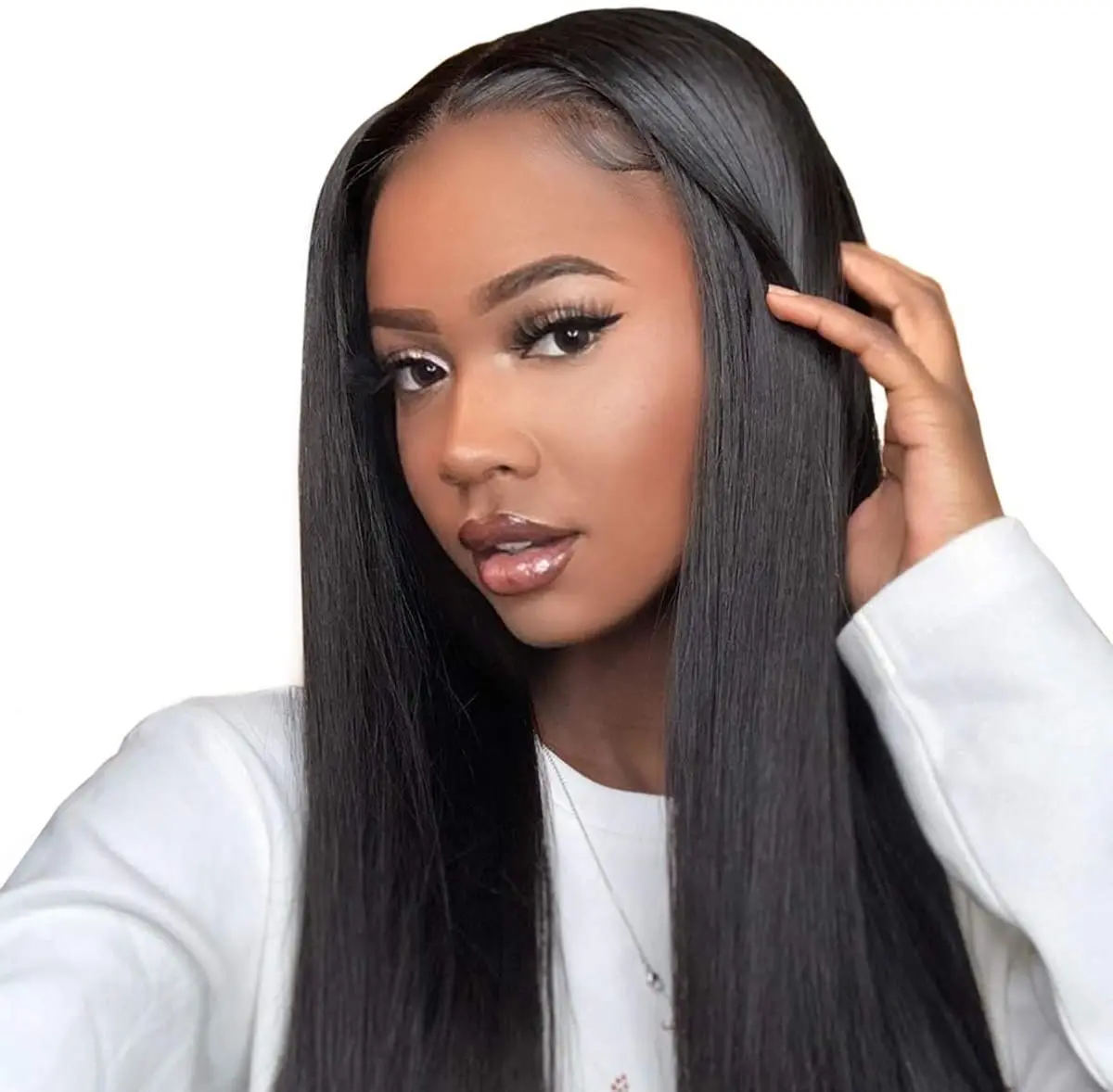 

8"10"12"14"16" Inches 100% Cuticle Aligned Peruvian Human Hair HD Lace Front Short Middle Part Bob Wig For Black Women