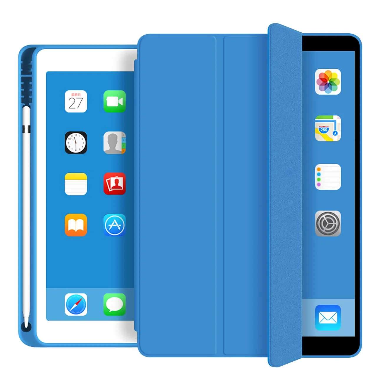 

Shockproof Soft TPU back cover case with pencil holder for for ipad pro 11 2021 case