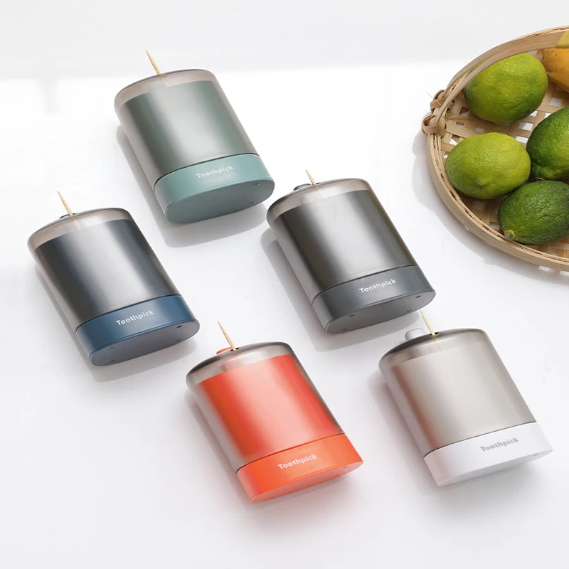 

Factory Price Portable Toothpick Box Toothpick dispenser holder, White,pink,blue,green