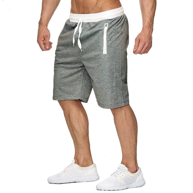 

2020 Men's spring and summer fitness running leisure training quick drying 70%cotton 30%polyester short pants, Custom color