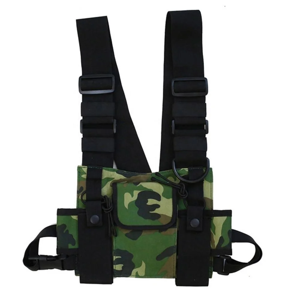 

Trend Multi-Function Waterproof Front Backpack Oxford Chest Bag Unisex Vest School Bag, Pictures or custom