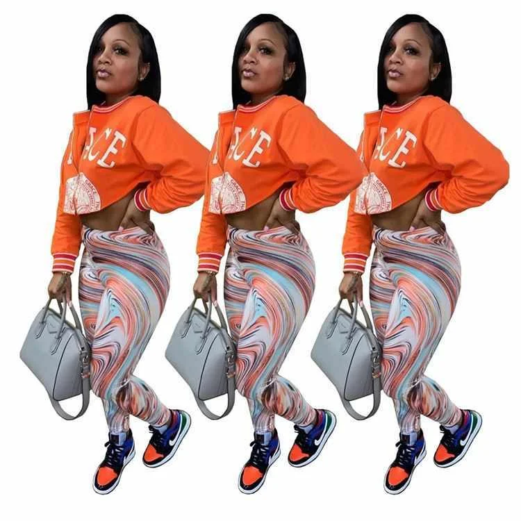 

Best Design New Sexy Autumn Hooied Two Piece Set Women Clothing Crop Top And Pants 2 Piece Set Womens