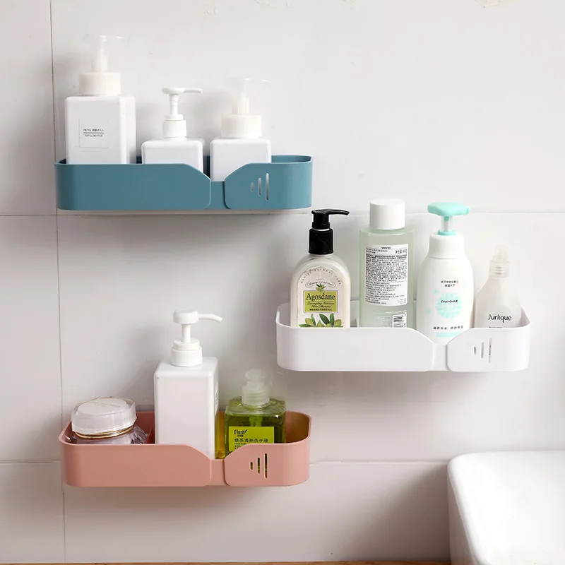 Modern Design Plastic Shelf Wallmounted Shower Caddies Bathroom