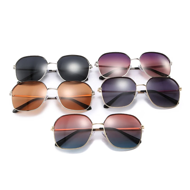 

padey Fashion Sunglasses Men And Women Sun Glasses New Trendy Gradient Half Frame UV400 sunglasses 72033, Picture colors