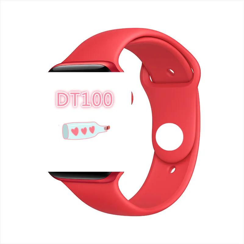 

New Arrival 1.75 Inch Luxury Full Touch BT Call Waterproof Heart Rate Blood Pressure DT100 Smart Watch With Phone Calls