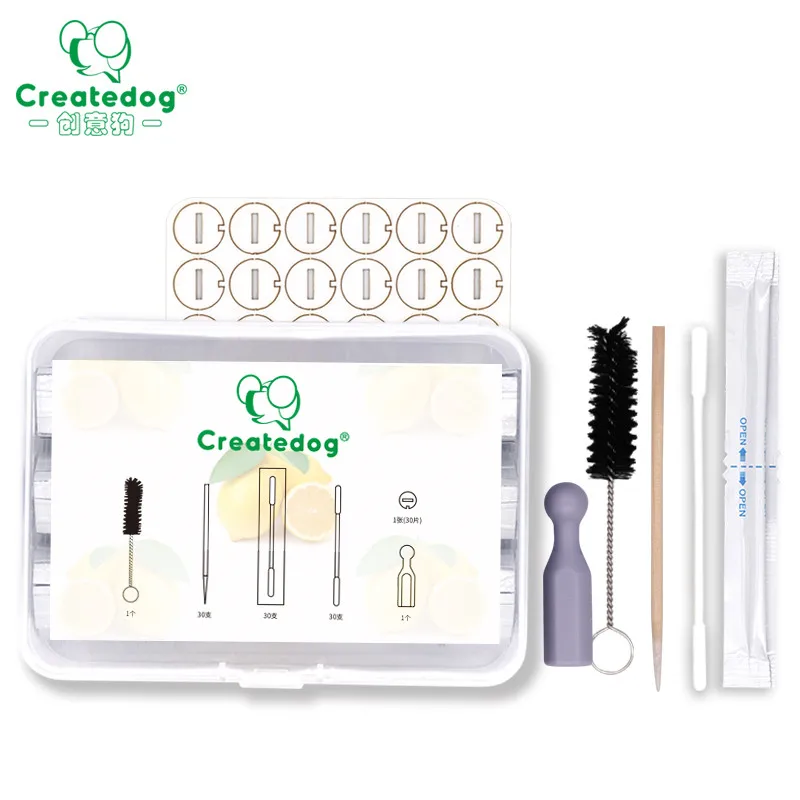 

Cleaning kit clean cotton swab/ Oil-absorbing gasket for use with IQOS, Clear white