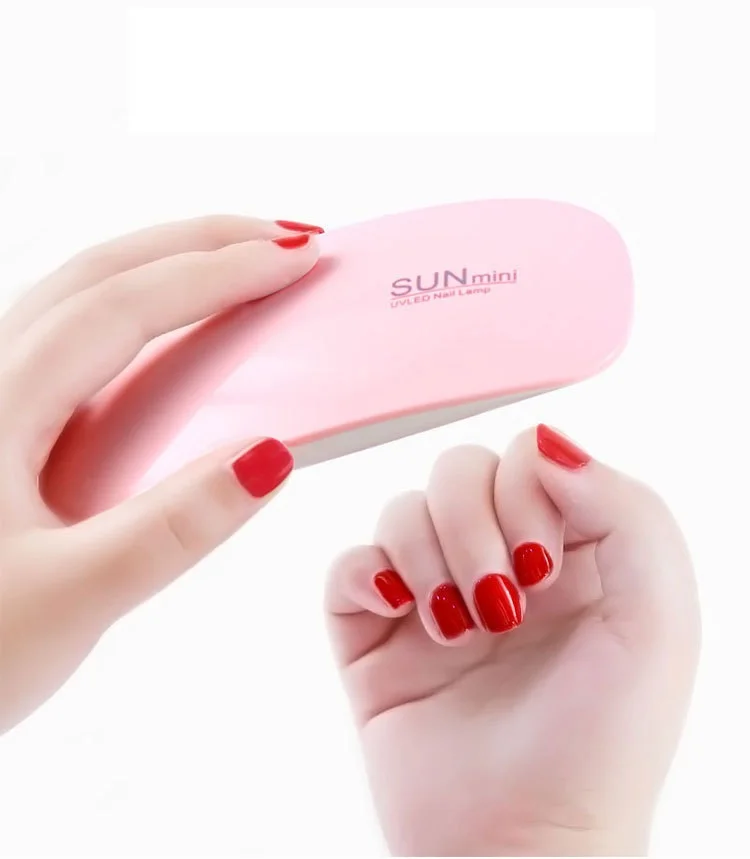 

6W USB mini lamparas de unas sun mini nail dryer gel manicure UV Led nail lamp