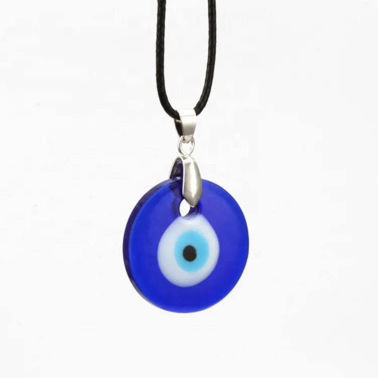 

Bincho Turkish Blue Eyes Round Water Drop Necklace Jewelry Evil Eyes Pendant Necklace For Women