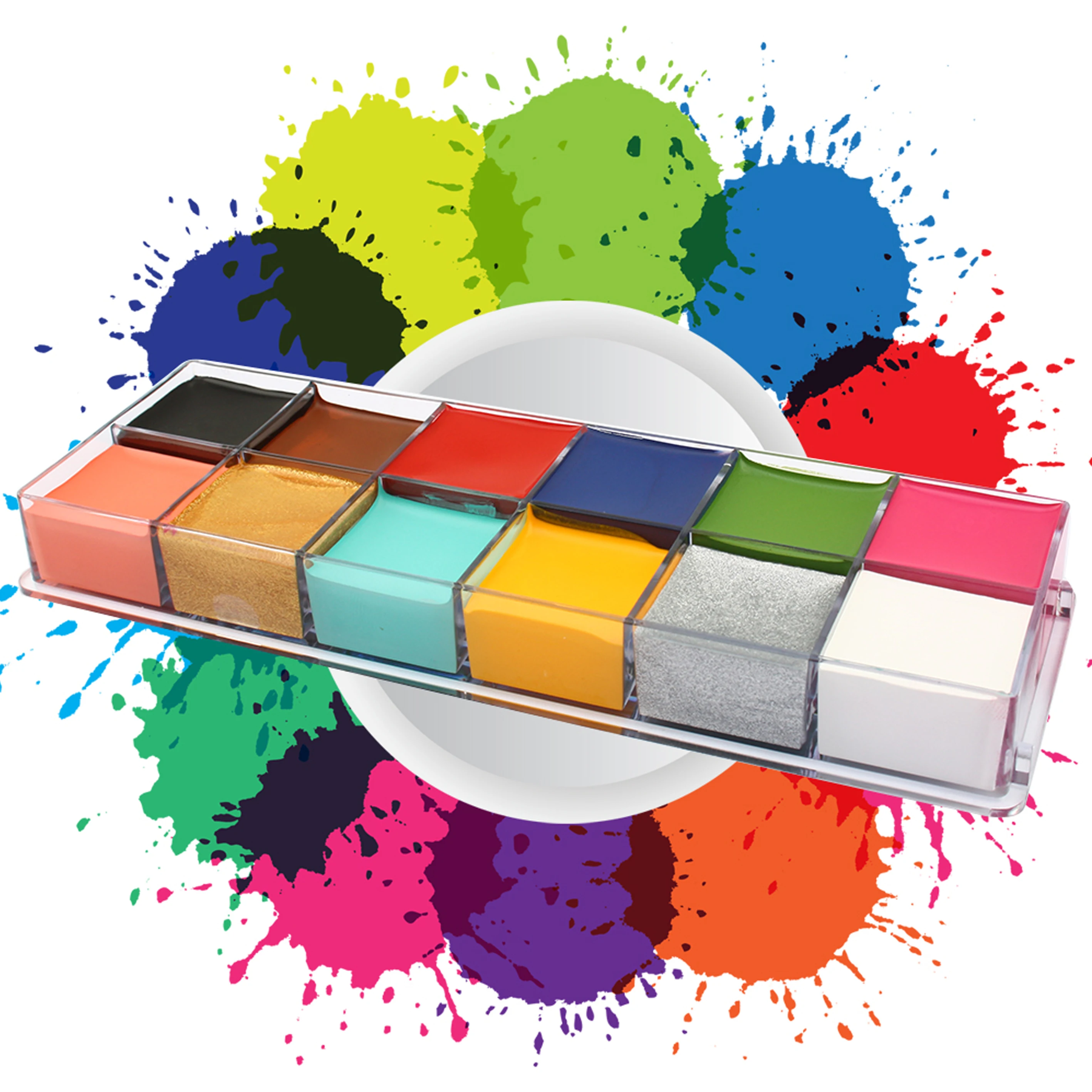 

Wholesale 12 Color Face Body Painting Oil Safe Kids Painting Art Halloween Party Makeup, Multi-colors