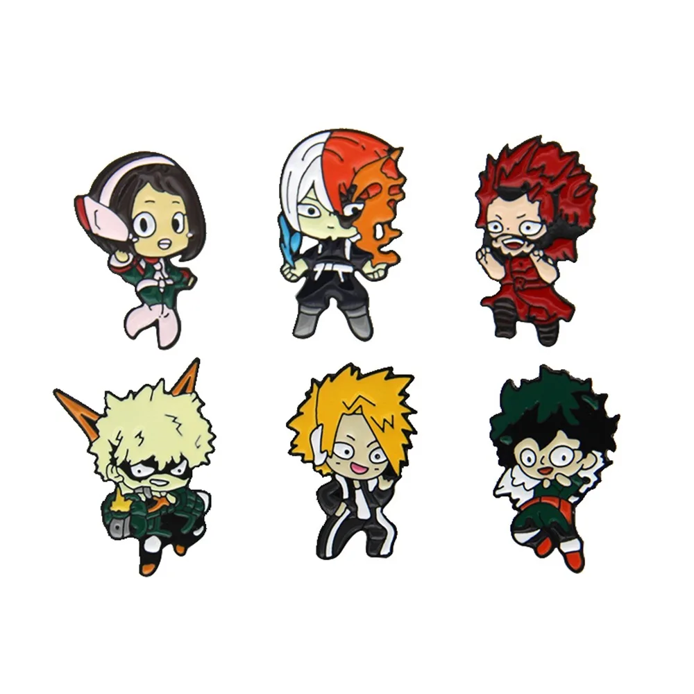 

Wholesale Japanese Anime My Hero Academia Character Brooch Pins, Picture color