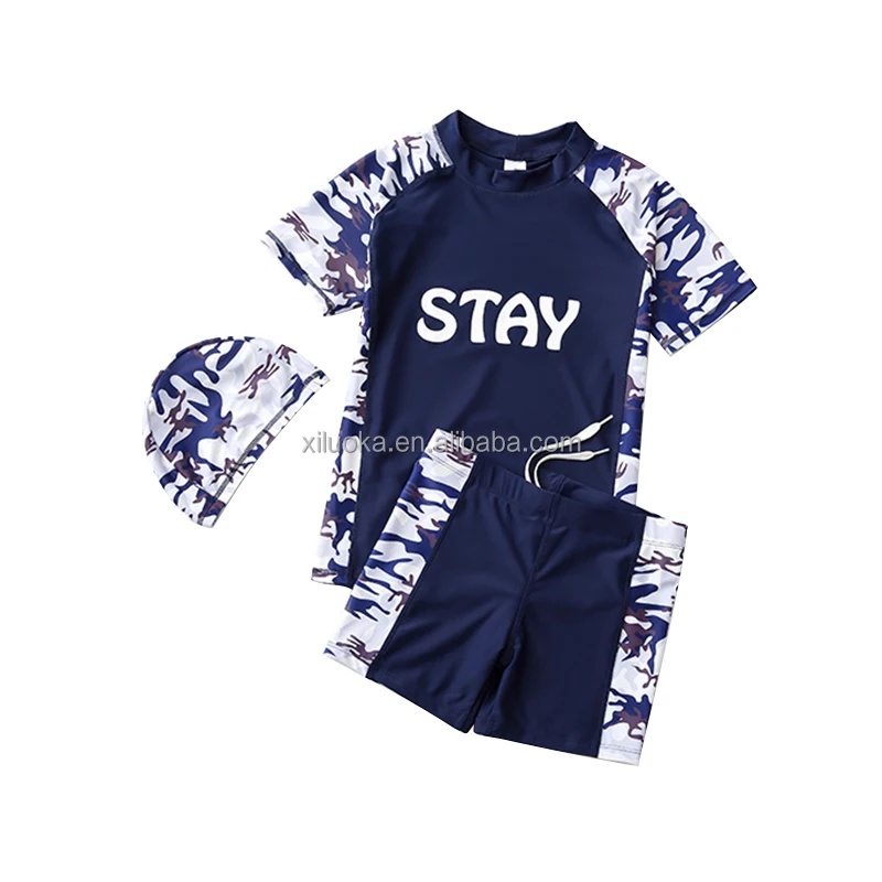 

2021 Children's Swimsuit Split Long-sleeved Trousers Sunscreen Quick-drying Baby Cover Belly Slimming Suit, Picture