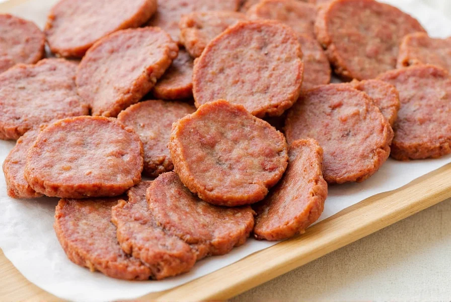 Chicken sausages on grill