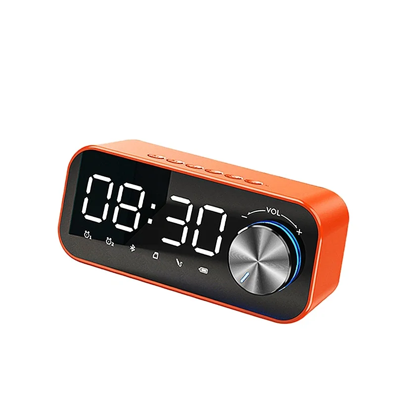 

Portable multifunctional smart indoor and outdoor LED dual alarm clock wireless audio