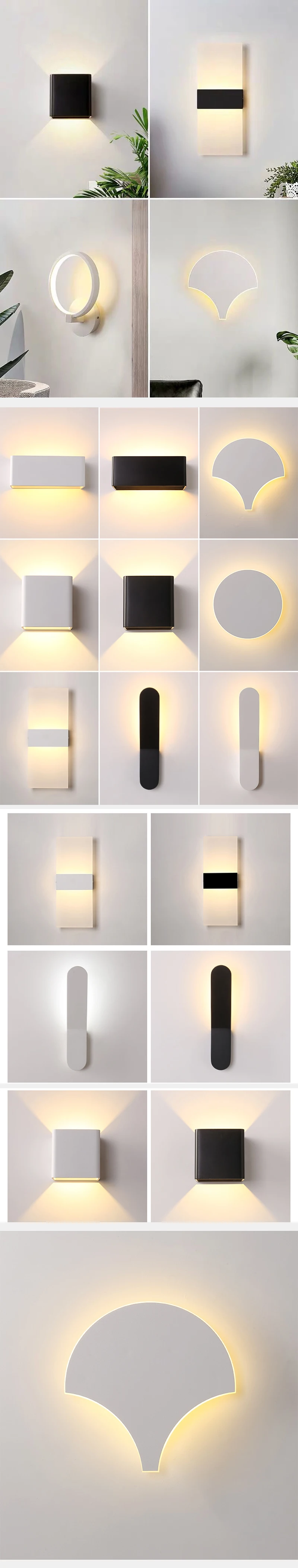 140x140mm special light effect wall background up&down LED wall washer light for indoor or outdoor mounted