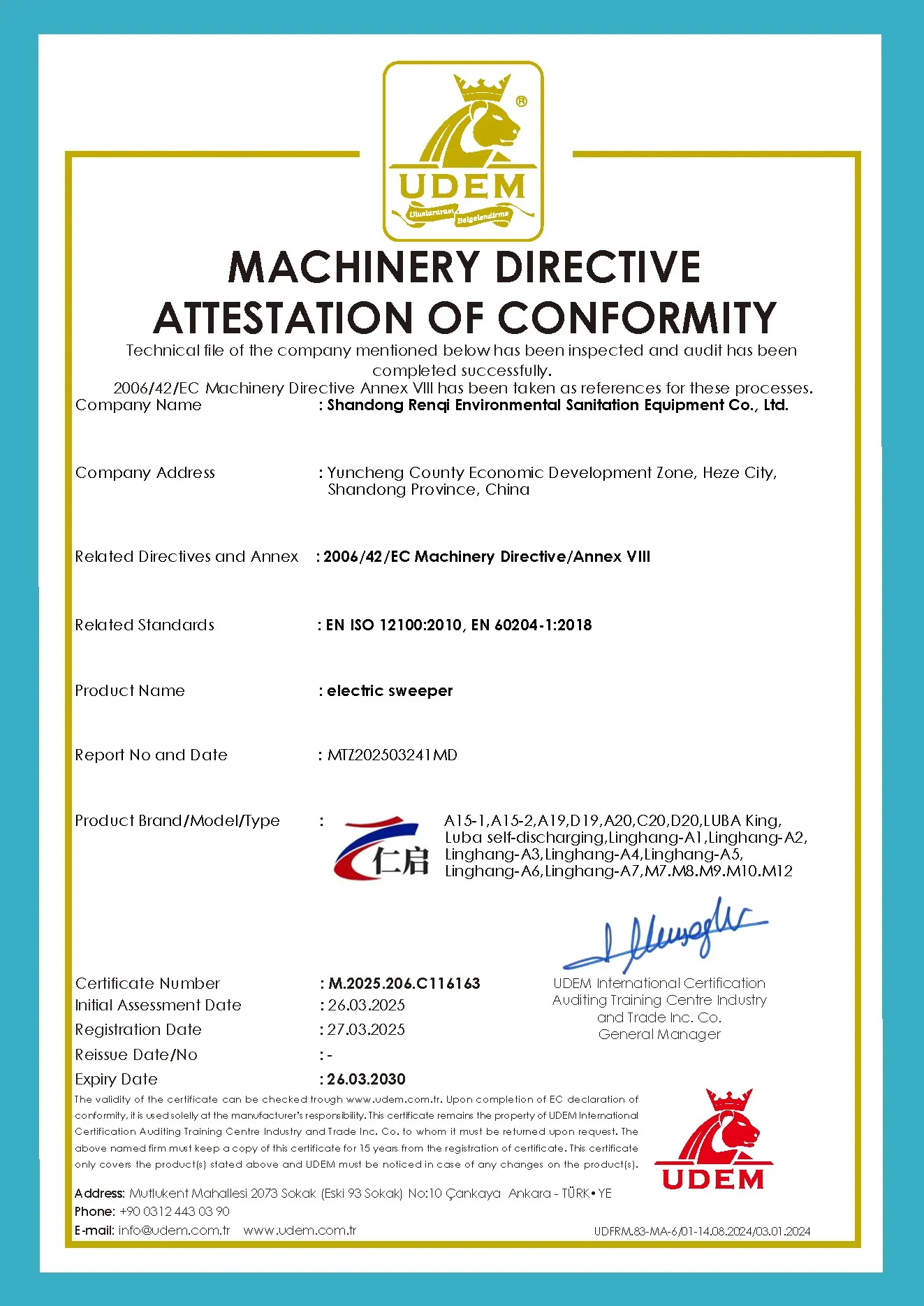 CE Certificate