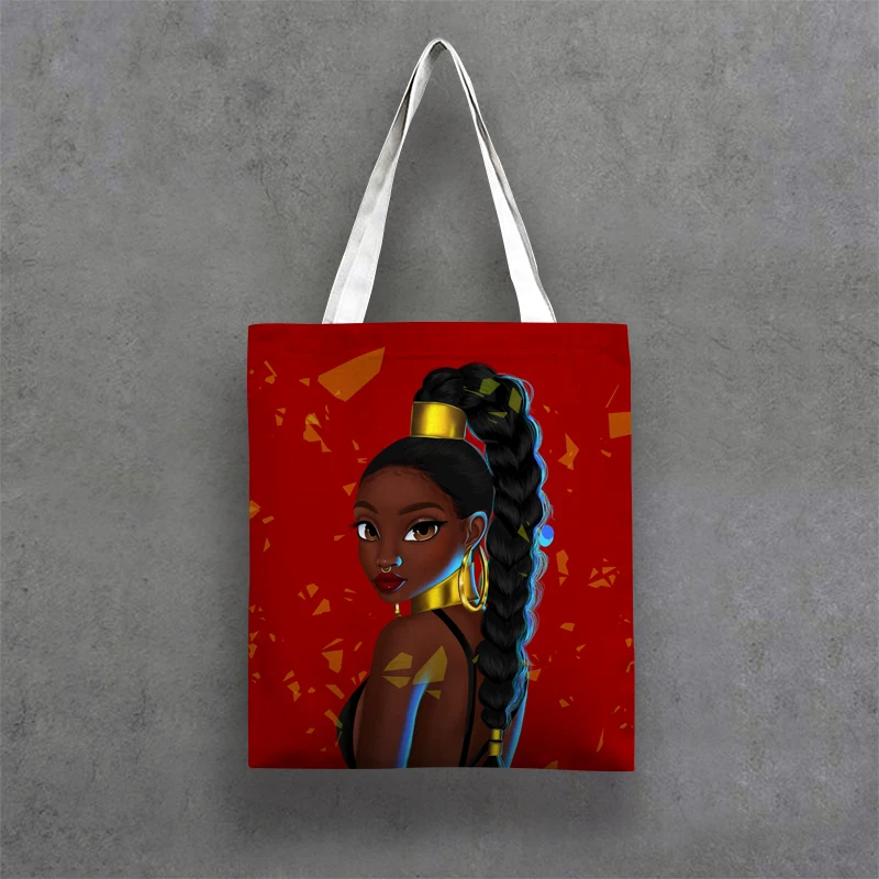 

G&D Fashion African American Girl Fashion Tote Bag, Customer's request