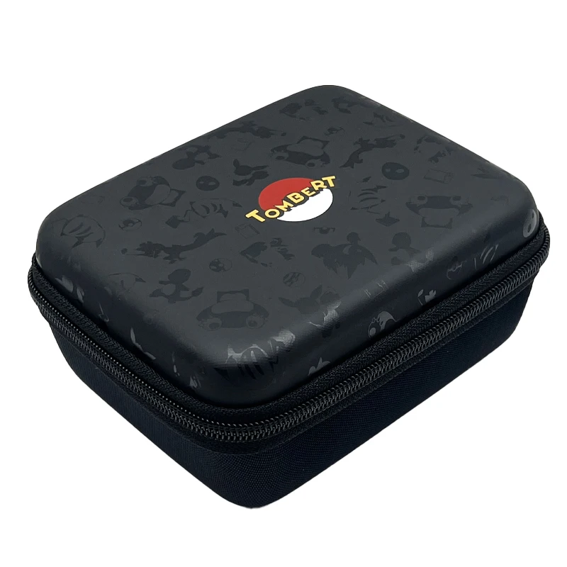 

Amazon Hot Sell Carrying Case For Game Trading Card Hard-shell Storage Box Fits Pokemon Cards Holds 450 + Cards Black